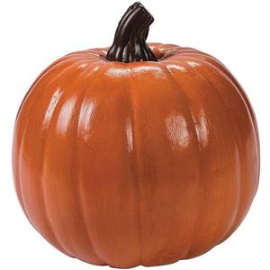 Fun Express Large Foam Pumpkin Decor 9" x 8.25" - Paintable Craft Pumpkins for Halloween, Thanksgiving & Fall Decorating | Indoor Outdoor Artificial Pumpkins for Porch & Mantel