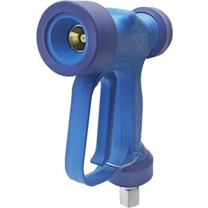 Blue High Flow Rear Entry-YG1635S- Soft Wash Gun | 350 PSI 16 GPM | 1/2" BSP High Volume Low Pressure Wash Down Spray Gun with SS Swivel Pin (Blue)