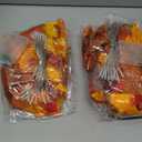 Joyhalo 2 Pack Fall Garland with Lights, Fall Leaves for Mantle, Outdoor Lighted Up Leaf Garland Autumn Decor with 6.5FT LED String Lights, Hanging Maple Leaves for Door, Thanksgiving Decor