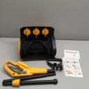 12" Cordless Snow Shovel Compatible with Dewalt 20V Max Battery(NO Battery) Electric Snow Shovel with Directional Plate & Adjustable Front Handle, Cordless Snow Blower for Driveway/Patio (Yellow, A)