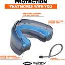 Shock Doctor Braces Football Mouth Guard, Upper and Lower Teeth. Convertible, Ultra Double Protection, Comfortable and Durable Mouthguard.
