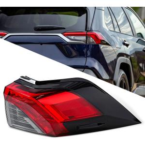 Tail Light Cover for Toyota RAV4 - Outer Rear Tail Lights Compatible With Toyota RAV4 2019-2024 Rear Brake Signal Lamp Replacement Right Side Passenger Side