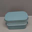 DaCool Lunch Box Adults Bento Box 74 OZ All-in-One Stackable Lunch Box Containers for Adult Large Bento Box with Fork Spoon Sauce Boxes, Leakproof Lunchbox for Work School Dining Out, Morandi-Green