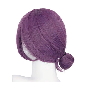 Purple Cosplay Wig with Bangs