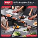 Titanium Cutting Board Set of 3, 100% Pure Titanium Cutting Boards for Kitchen, Non-Toxic, Double-Sided Chopping Boards for Raw & Cooked Food, Handles Included, Dishwasher Safe(S+M+L)