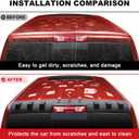 Rear Roof Protector Fit for Dodge RAM 1500 2013-2018 Upgraded TPE Truck Cab Rear Spoiler Roof Spoiler Replacement for Dodge Ram 1500 Accessories
