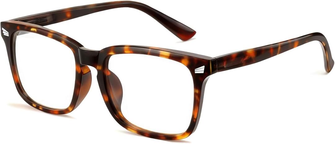 Blue Light Glasses for Woman Men | 99% Blue Light Blocking Glasses | Computer Glassess | Gaming | TV Phone Screen Reader Square Frame | Anti Eyestrain & UV Glare,1 Pack