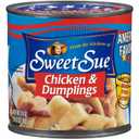 Sweet Sue Chicken & Dumplings, 24 oz Can - Heat and Serve Soup Meal - 14g Protein per Serving - Made from Scratch Recipe