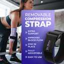DR. BRACE® Elite Elbow Brace Support, Breathable Elbow Compression Sleeve with Gel Pad for Golfer's, Tennis Elbow & Tendonitis Treatment & Pain Relief 2024 (Purple-White, Large)
