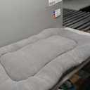 Bedsure Washable Dog Crate Pad for Extra Large Dogs, Anti-Slip Puppy Kennel Dog Bed for Crate - Ultra Soft Fleece Flat Thin Pet Mat (Not Chew Proof), Light Grey XL 41"x27"