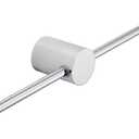 Balance Towel Bar Single Base Brass Towel Rack Adjustable Left and Right Wall Mounted Bathroom Towel Holder 20 inch Chrome Finished