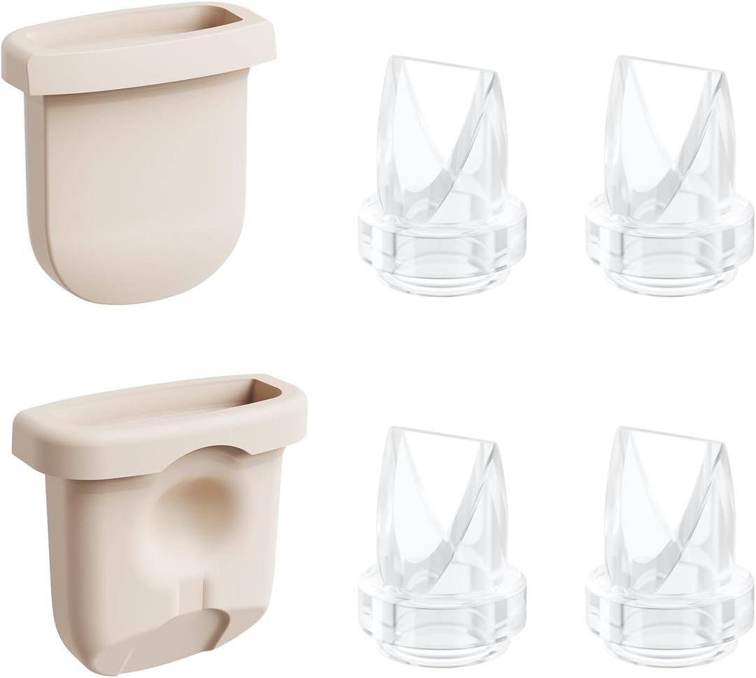 8pcs Breast Pump Parts, 6pcs Duckbill Valves and 2pcs Silicone Diaphragm Compatible with eufy S1 Pro/S1/E10/E20 Wearable Breast Pump, Replace for eufy Pump Diaphragm Duckbill Valve,Not Original Parts