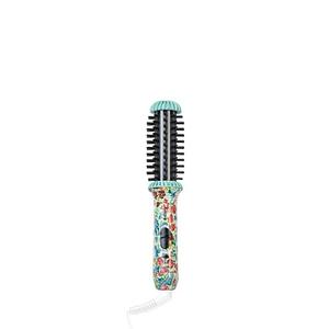 CALISTA GoGo Mini Heated Round Brush | Curl, Touch-Up, De-Frizz, and Style Hair with the Mini 7” Styling Tool | Heats to 365°F | Perfectly Designed Travel Tool | Dual Voltage (Retro Floral)