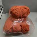 10 Pack of Deep Orange Soft Jumbo Chunky Yarn for Hand Knitting,Thick Blanket Yarn for Crocheting, #10 Super Bulky Yarns, 220yds/70.5oz Fluffy Chunky Chenille Yarns for Crocheting.