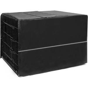Dog Crate Cover 48 Inch - Machine Washable and Durable Pet Kennel Polyester Cover for Indoor Outdoor Protection - Fits Most Standard Wire Dog Crates (48 Inch)