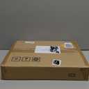 Vantic C Shaped End Table, Small Side Table for Couch and Recliner, Slide Under Sofa Tray Desk with Storage Bag for Living Room and Bedroom, Rustic Brown