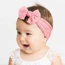 CLLOT Super Stretchy Soft Knot Headbands with Hair Bows Head Wrap Hair Accessories For Newborn Baby Girls Infant Toddlers Kids