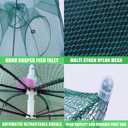 2PCS-16 Holes The Magic Foldable Fishing Trap,Crawfish Trap,Fish Trap,Crab Trap, Foldable Fishing Nets for Fish/Crab/Shrimp/Crawdad,Upgrade Large Space Bait Bag/Rope/Luminous Beads/Pull Ring