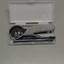 Book Embosser Embosser Stamp Library Stamp Hand-Held Embossing Stamp Embosser Stamp Your Own Text or Logo Design for Books Business Cards Paper (Color:Silver)