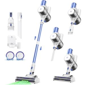 Ultenic U10 Ultra Cordless Stick Vacuum Cleaner, 450W Motor, 30KPa Suction, Max 40mins Runtime, Anti-Tangle Brush, 1L Dustbin Capacity, Stick Vacuum for Home, Pet Hair, Hardwood Floors, and Carpets