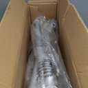 Vaunn Medical Deluxe Spa Shower Chair with Arms and Back, Bath Seat for Seniors, 350 lbs Max Weight, White With Light Gray Arms