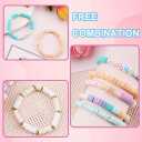 Adnsxzyj Bracelet Making Kit - 3860 Pcs Clay Beads for Friendship Bracelet Kit - DIY Jewelry Making Set with 26 Types Letter Beads,for Anklets,Bracelets, NecklacesEarrings