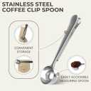 Cafe Du Chateau Moka Pot Espresso Maker - Makes 6 Espresso Cups - Stovetop Coffee Percolator with Clip Measuring Spoon - Ideal Cuban & Italian Coffee Maker