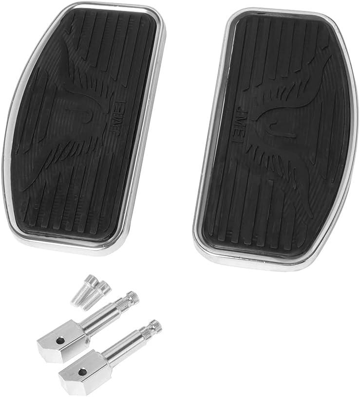 Motorcycle Rear Passenger Floorboard 360 Degrees Angle Foot Rest Pegs For Harley Sportster 883 1200 Dyna (Chrome)