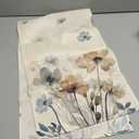 Artoid Mode Brown Poppy Floral Leaves Spring Table Runner, Seasonal Summer Kitchen Dining Table Decoration for Home Party Decor 13x48 Inch