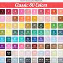 Alcohol Markers, 80 Colors Dual Tip Art Alcohol Markers Set - Perfect for Coloring, Drawing, Sketching, Card Making and Illustration, Perfect for Adults