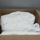 Bedsure Queen Comforter Set, White Soft Prewashed Bedding for All Seasons, 3 Pieces GentleSoft Bed Set, 1 Lightweight Comforter (90"x90") and 2 Pillowcases (20"x26")