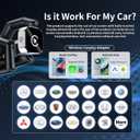 HYPAX Wireless CarPlay Adapter-4 in 1 Screen Mirror Link Car Adapter Android Auto Multi-User Seamless Connection Converts Wired to Wireless CarPlay Adapter - No Latency from iOS 10+ to Screen w/USB-C