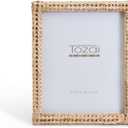 Tozai Amanpulo Woven Rattan 8" x 10" Photo Frame (hangs or stands
