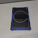 ROISKIN for Kindle Fire HD 10 & HD 10 Plus Case 13th Generation 2023 Release with 360 Rotating Kickstand Hand Strap (No Screen Protector) (Blue-Black)