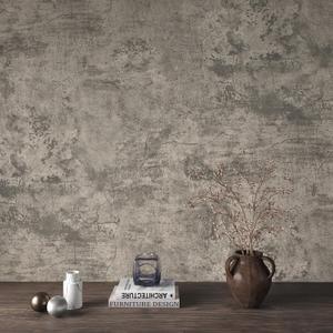 JSEVEM 16"197" Thick Light Brown Grey Concrete Wallpaper Peel and Stick Faux Taupe Concrete Contact Paper Vinyl Wrap Self Adhesive Waterproof Gray Cement Tile Sticker for Bathroom Garage Gym Walls