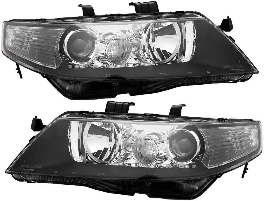 Headlight Assembly Pair Replacement for 2004-2006 Acura TSX Base 2.4L