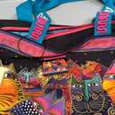 Laurel Burch (LB5230) Shoulder Tote Zipper Top 19, 1/2-Inch by 6, 3/4-Inch by 15-Inch, Fantasticats