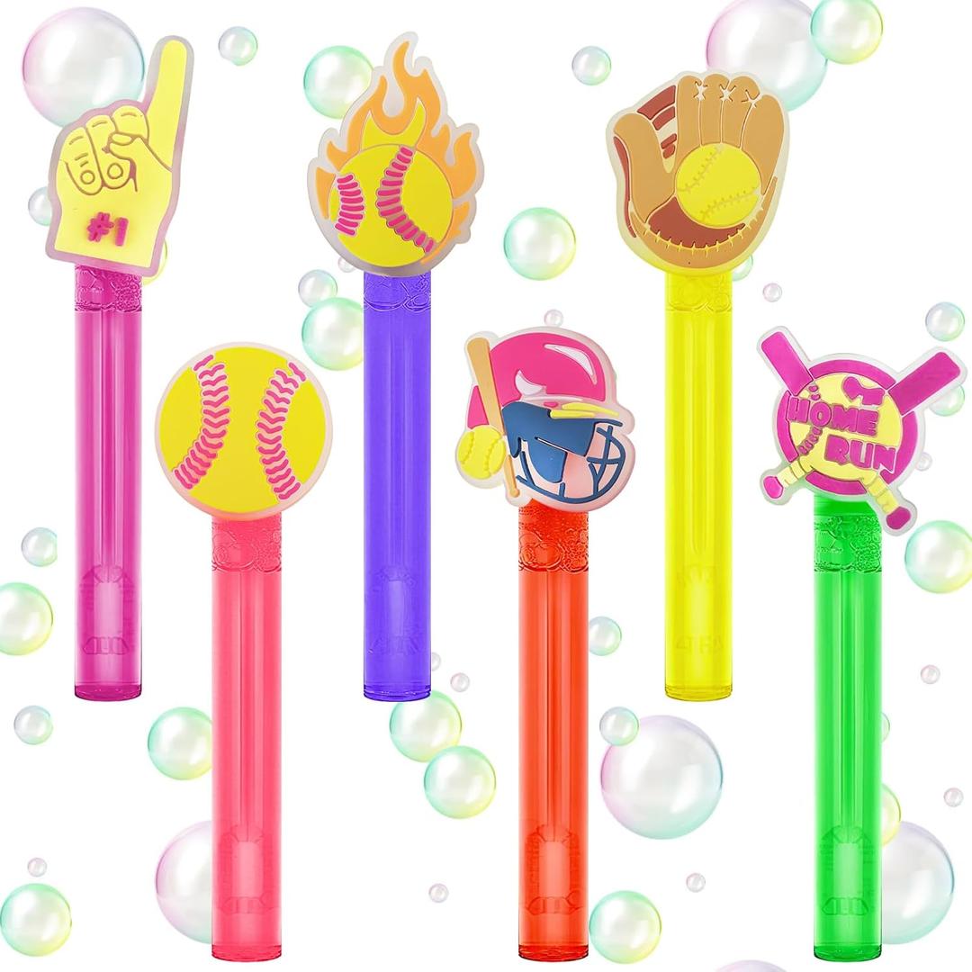 Softball Bubble Wands Party Supplies Bubble Wands Bulk Softball Party Decorations Sports Themed Mini Prizes Birthday Party Supplies
