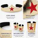 Lady's Headpiece and Cuffs, Golden Accessories (Gold)