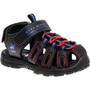 Beverly Hills Polo Club boys Boys Athletic Active Sandals (Black)