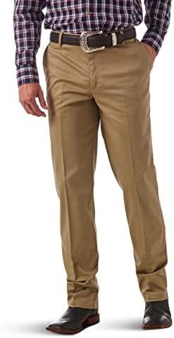 Wrangler Men's Flat Front Casual Khaki Pants 42x30