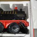 Ride on Train Toys Electric TrainSet with Track 2 Seaters Cargo Car,Music,Light Christmas Birthday Gifts for Toddlers Kids Boys Girls