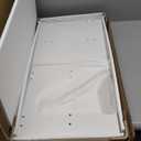 LOWOSA 2-Tier Stackable White Shoe Rack, Wooden 2-Shelf Shoe Organizer Freestanding Shoe Storage Stand for 6-9 Pairs, Perfect for Closet, Entryway, Office Use - White(Pack of 2)