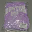 LovelyWholesale Women Off the Shoulder Sweatshirt Graphic Crop Tops Long Sleeve Shirts Neon Pink Medium (Pink, M)