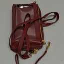 GOIACII Phone Purse Crossbody Bags for Women Small Travel Wallet Touch Screen RFID Blocking (Wined Red)