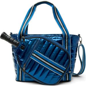 Think Royln Ace of the Court Pickleball Bag, Glossy Navy Patent