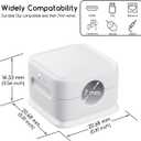 Cord Organizer Holder, 8 Pack Magnetic Desk Cable Clips Management, Hide Phone Charging Cable Keeper, Strong Adhesive Wire Charger Holder for Nightstand, Kitchen Appliances, Office Supplies (White)