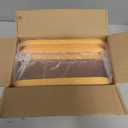 Brigii Ice Cube Tray with Lid&Bin, Ice Cube Mold with 56 Cubes, Stackable Ice Trays for Freezer with Easy-Release Silicone Bottom, for Drinks, Coffee, cocktail (Orange)