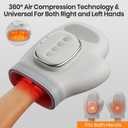 Cordless Hand Massager with Heat and Compression, Ideal Gifts for Mom Wife