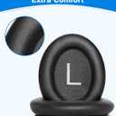 Link Dream Ear Pads for Bose QuietComfort 45 Headphone Replacement Soft Protein Leather Memory Foam Earpads Ear Cushions Cover Soft & Comfortable, Noise Isolation, Easy to Install (QC45 Black)